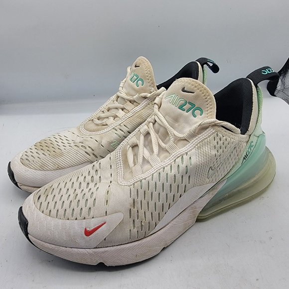 Nike Air Max 270 White Mint Foam Silver Womens Size 8.5 Athletic Shoes DQ7652100 - Picture 4 of 13